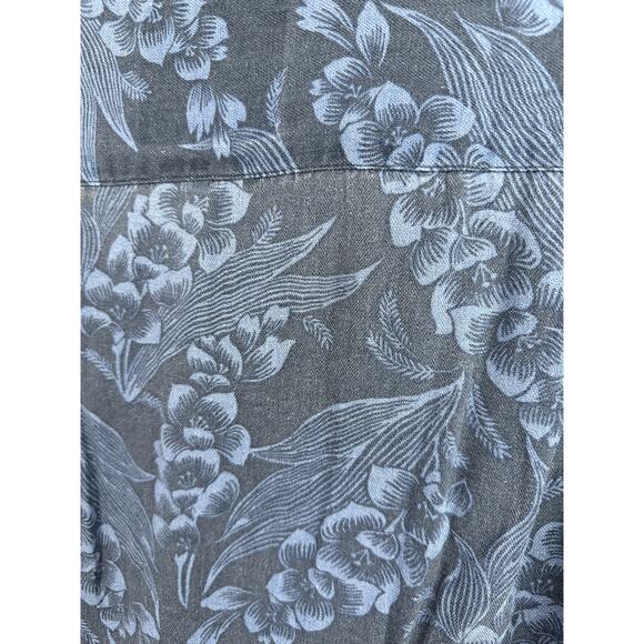 Vintage Silk Circa 1969 Button Down Men's XL Blue Short Sleeve Hawaiian Linen - Picture 11 of 11